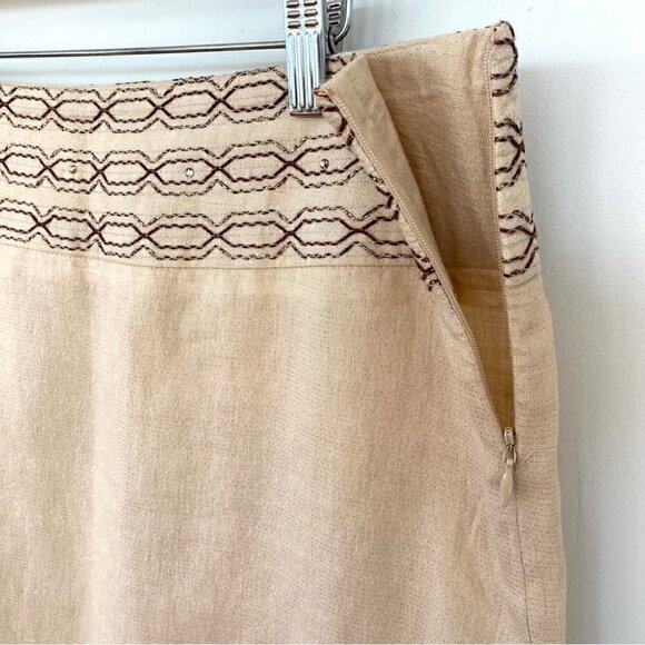 Heart Moon Star mini skirt in ๐ฏ linen with sparkly  gems - Picture 6 of 10